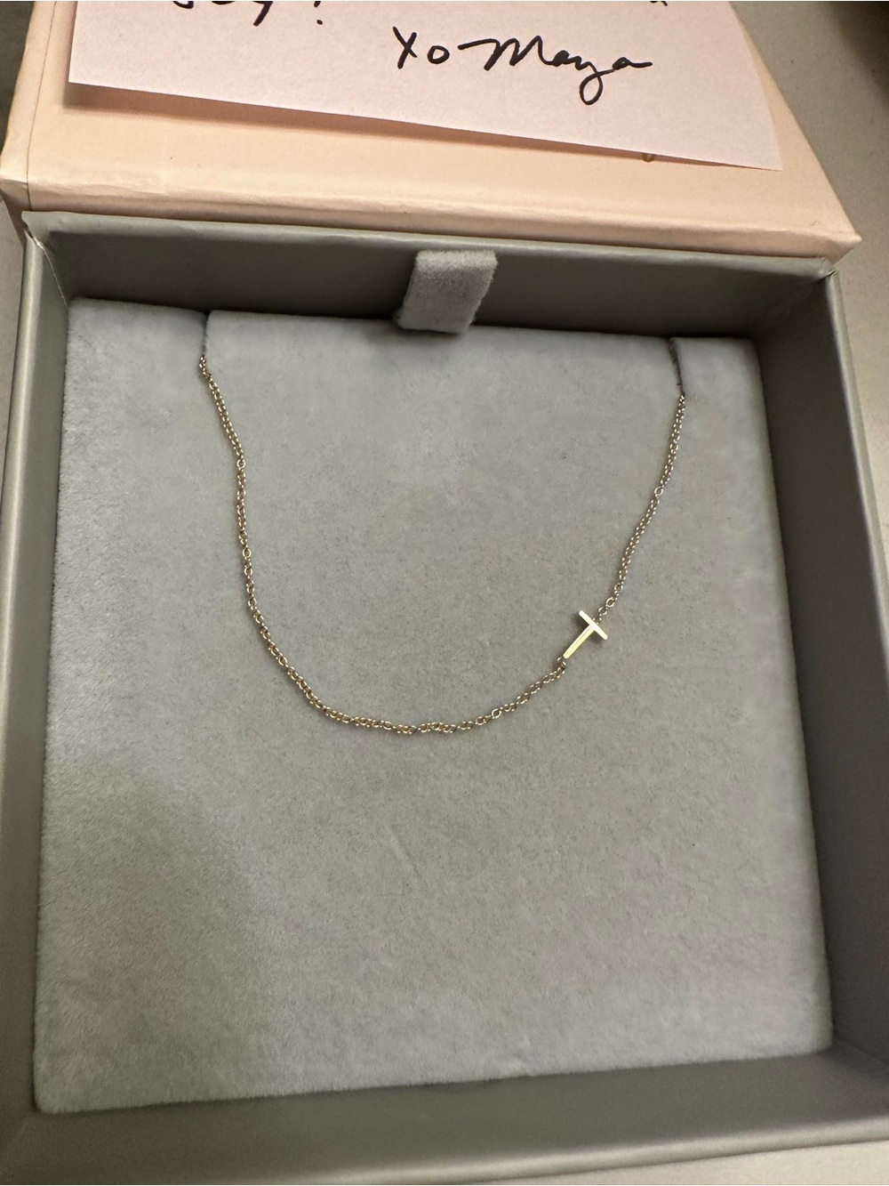 Maya Brenner Initial Bracelet - 14k Gold with monogram T